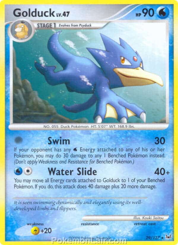 2009 Pokemon Trading Card Game Platinum Base Price List – 29 Golduck