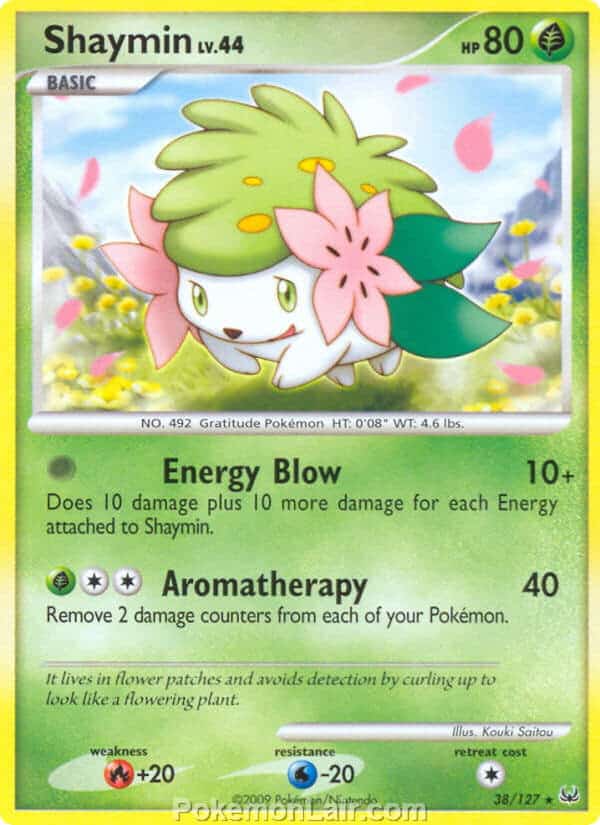 2009 Pokemon Trading Card Game Platinum Base Price List – 38 Shaymin