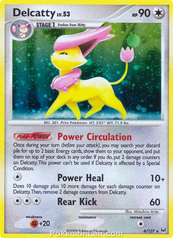 2009 Pokemon Trading Card Game Platinum Base Price List – 4 Delcatty