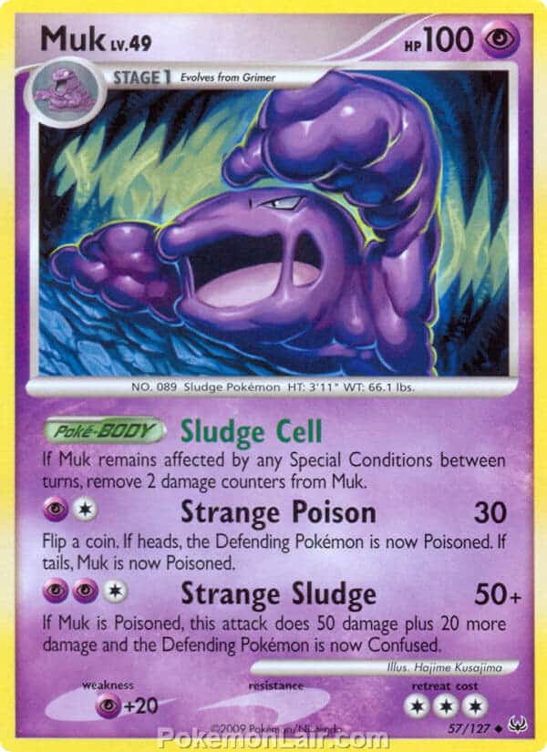 2009 Pokemon Trading Card Game Platinum Base Price List – 57 Muk