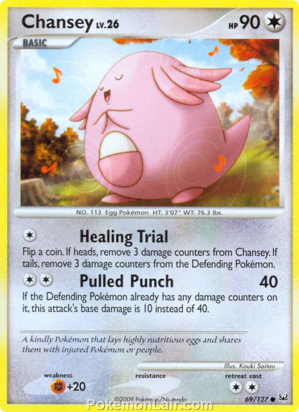 2009 Pokemon Trading Card Game Platinum Base Price List – 69 Chansey