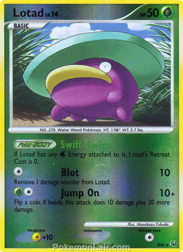 2009 Pokemon Trading Card Game Platinum Base Price List – SH4 Lotad