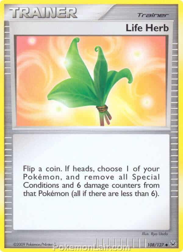 2009 Pokemon Trading Card Game Platinum Base Set – 108 Life Herb