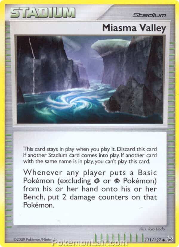 2009 Pokemon Trading Card Game Platinum Base Set – 111 Miasma valley