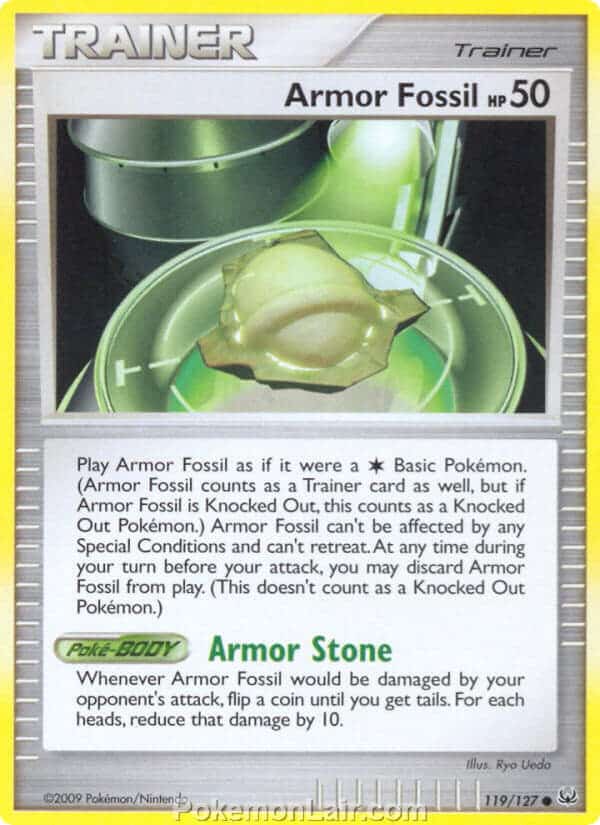 2009 Pokemon Trading Card Game Platinum Base Set – 119 Armor Fossil