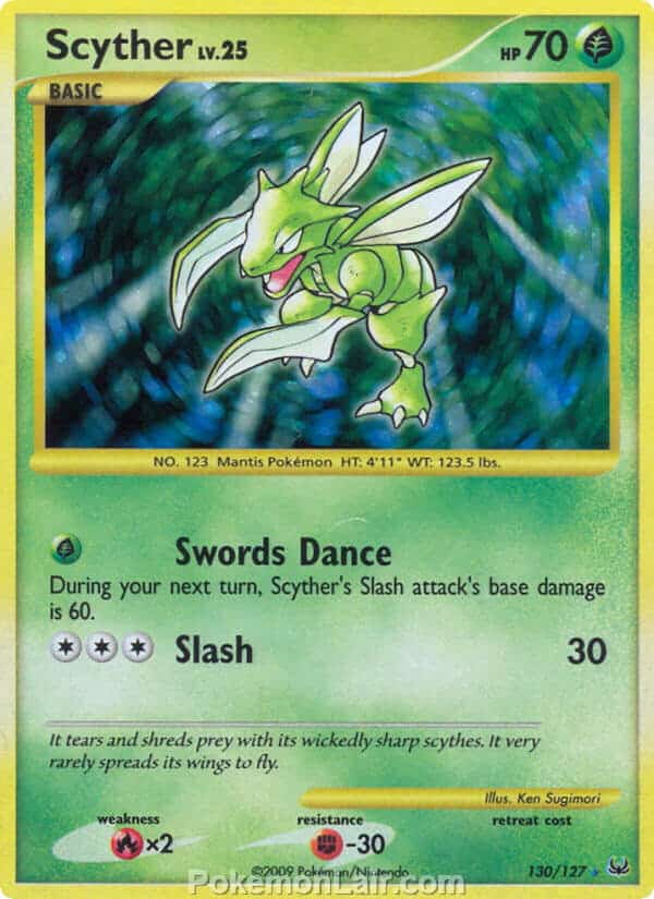 2009 Pokemon Trading Card Game Platinum Base Set – 130 Scyther