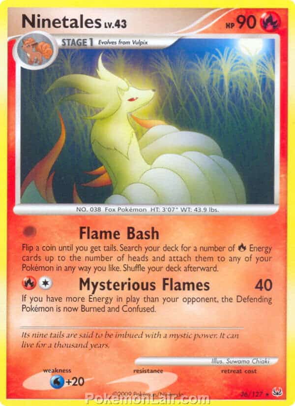 2009 Pokemon Trading Card Game Platinum Base Set – 36 Ninetales