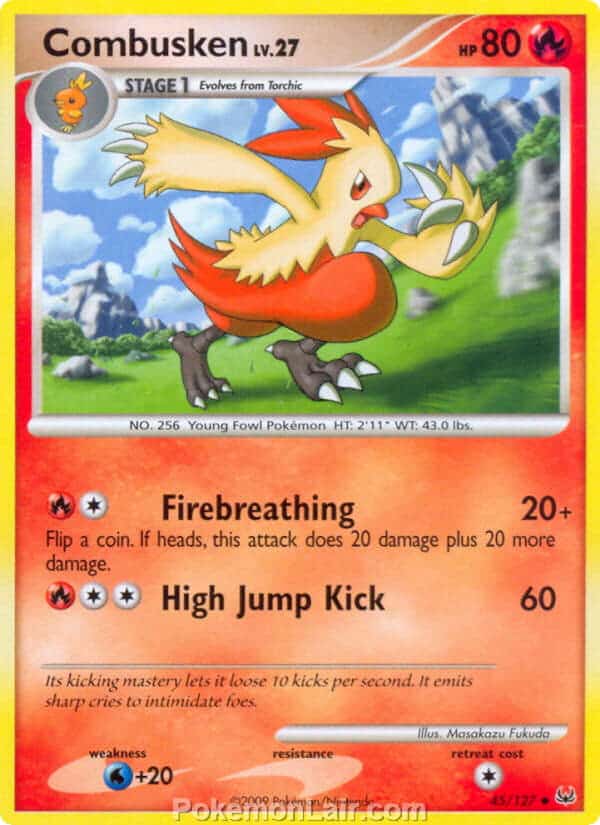 2009 Pokemon Trading Card Game Platinum Base Set – 45 Combusken