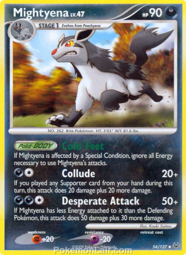 2009 Pokemon Trading Card Game Platinum Base Set – 54 Mightyena