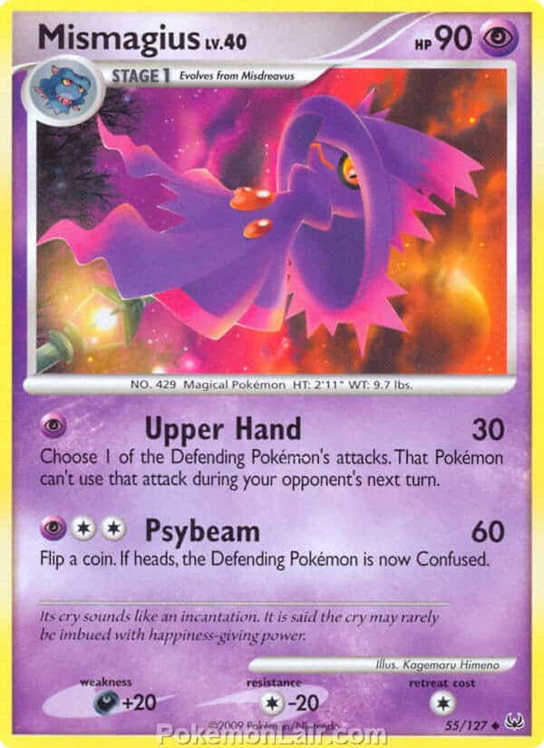 2009 Pokemon Trading Card Game Platinum Base Set – 55 Mismagius