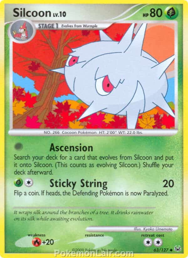 2009 Pokemon Trading Card Game Platinum Base Set – 63 Silcoon