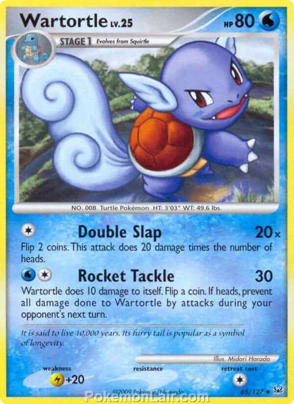 2009 Pokemon Trading Card Game Platinum Base Set – 65 Wartortle