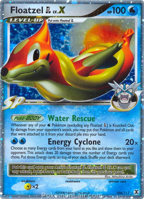 2009 Pokemon Trading Card Game Platinum Rising Rivals Price List – 104 Floatzel GL