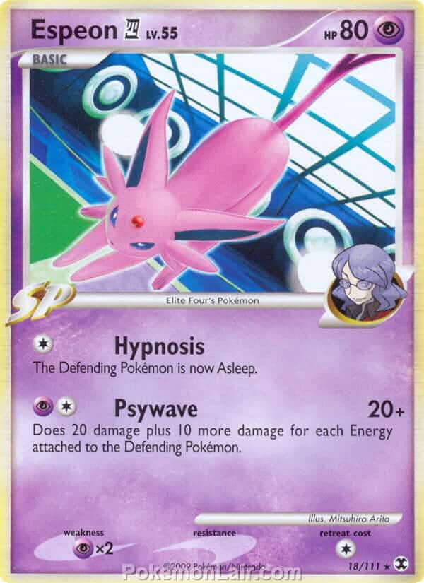 2009 Pokemon Trading Card Game Platinum Rising Rivals Price List – 18 Espeon 4