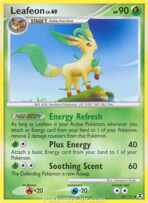 2009 Pokemon Trading Card Game Platinum Rising Rivals Price List – 45 Leafeon