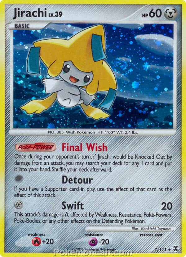 2009 Pokemon Trading Card Game Platinum Rising Rivals Price List – 7 Jirachi