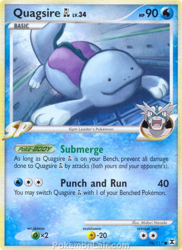 2009 Pokemon Trading Card Game Platinum Rising Rivals Price List – 76 Quagsire GL