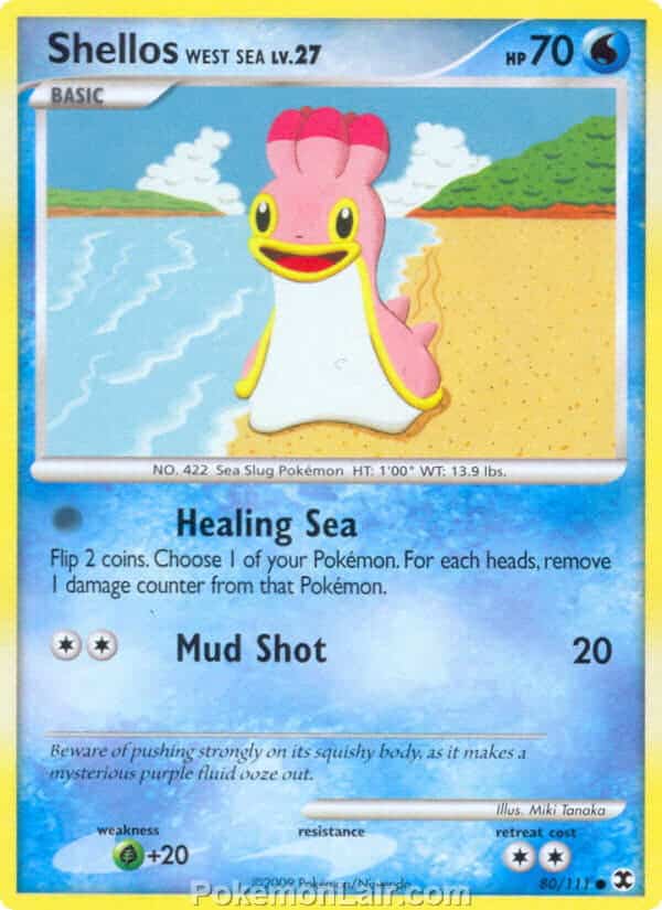 2009 Pokemon Trading Card Game Platinum Rising Rivals Price List – 80 Shellos West Sea