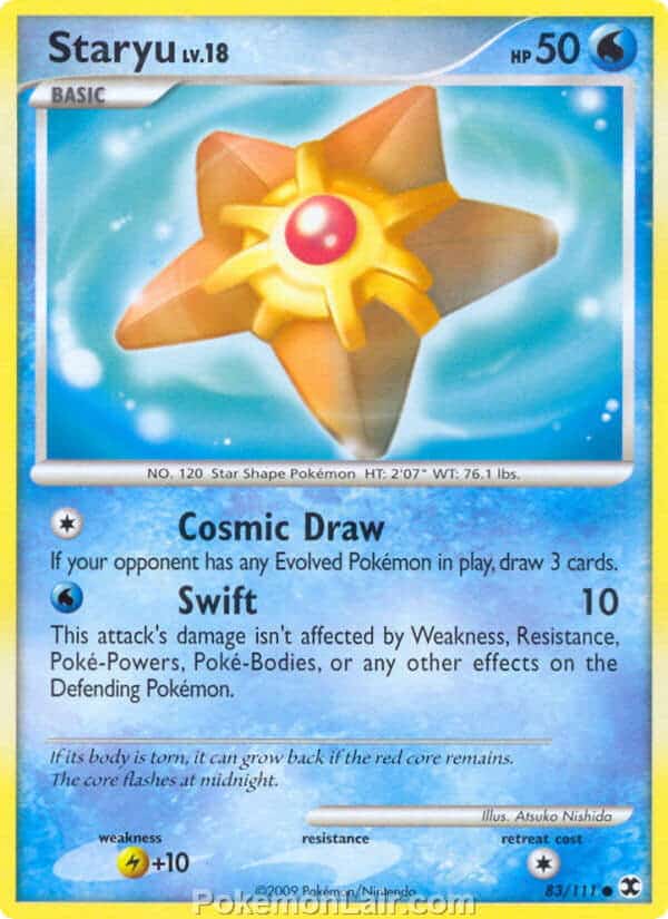 2009 Pokemon Trading Card Game Platinum Rising Rivals Price List – 83 Staryu