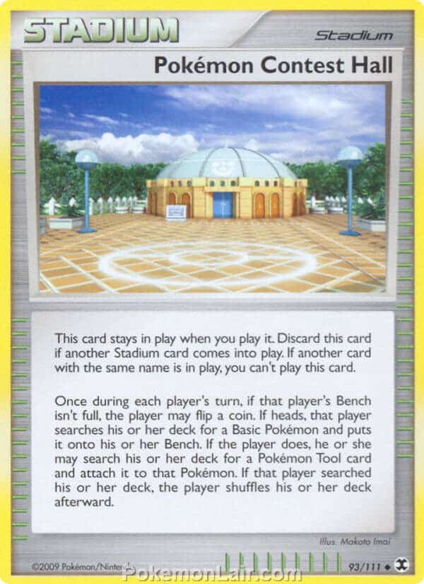 2009 Pokemon Trading Card Game Platinum Rising Rivals Price List – 93 Pokemon Contest Hall