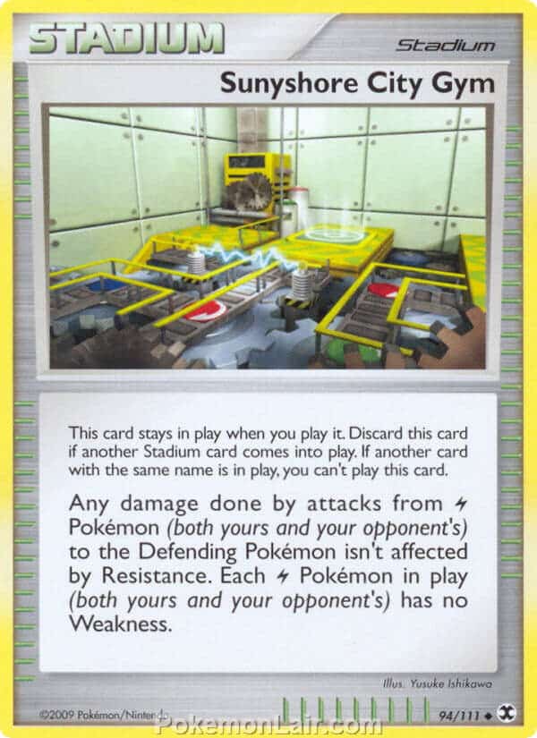 2009 Pokemon Trading Card Game Platinum Rising Rivals Price List – 94 Sunyshore City Gym