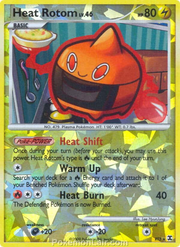 2009 Pokemon Trading Card Game Platinum Rising Rivals Price List – RT3 Heat Rotom