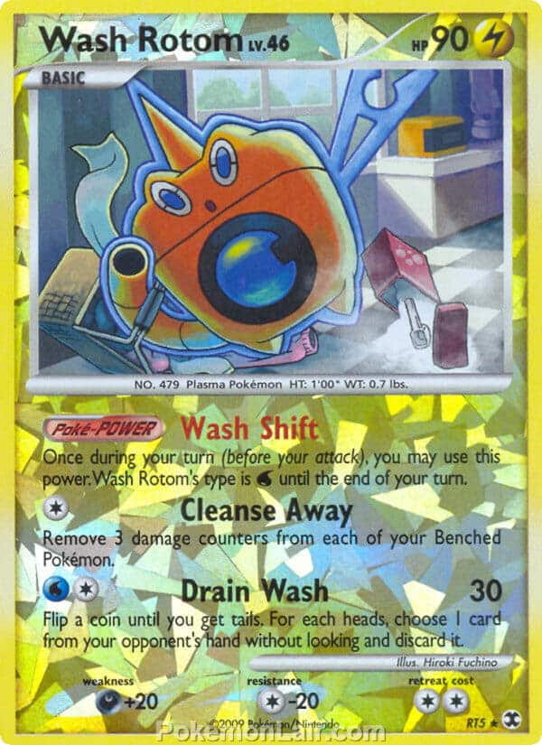 2009 Pokemon Trading Card Game Platinum Rising Rivals Price List – RT5 Wash Rotom