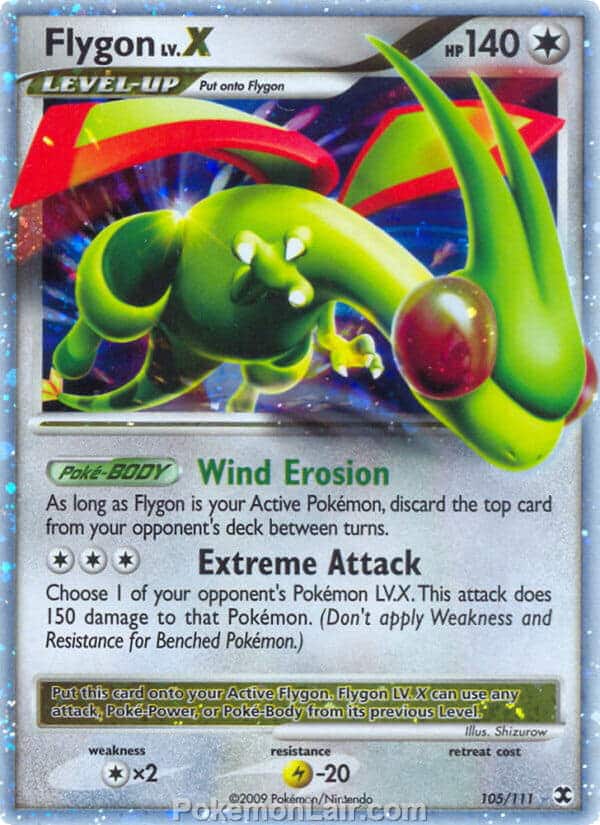 2009 Pokemon Trading Card Game Platinum Rising Rivals Set – 105 Flygon