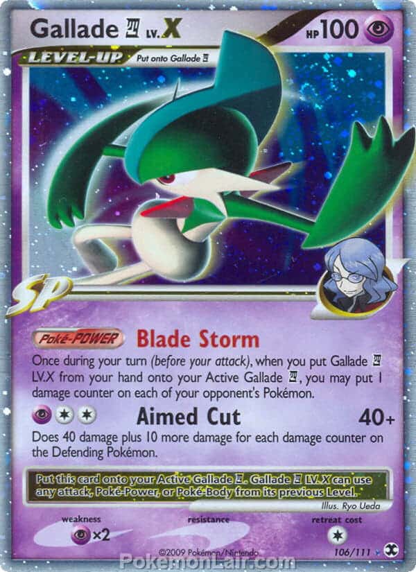 2009 Pokemon Trading Card Game Platinum Rising Rivals Set – 106 Gallade 4