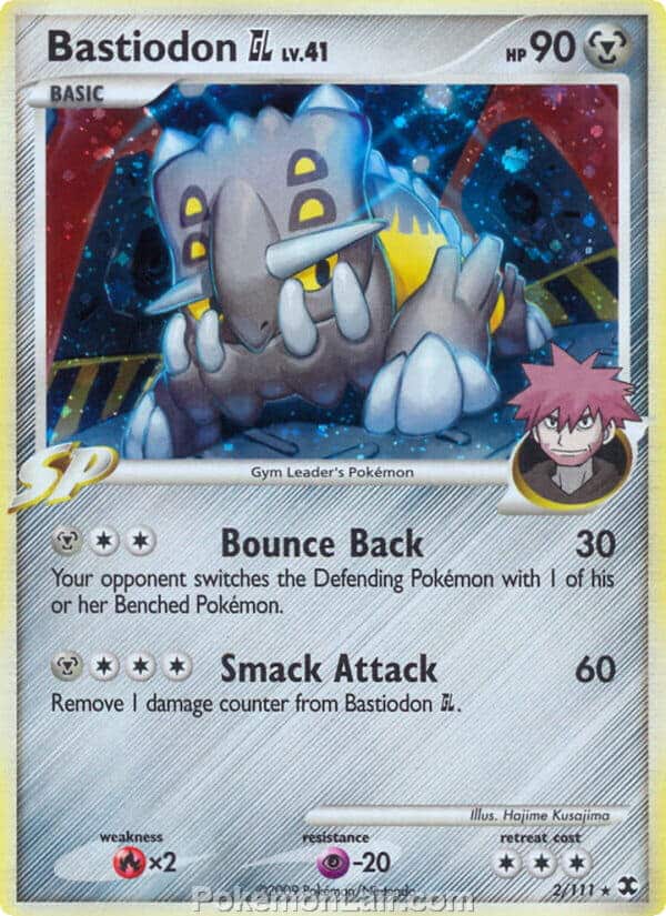 2009 Pokemon Trading Card Game Platinum Rising Rivals Set – 2 Bastiodon GL