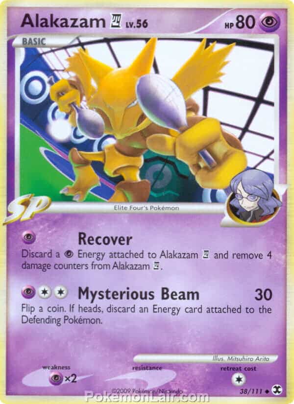 2009 Pokemon Trading Card Game Platinum Rising Rivals Set – 38 Alakazam 4