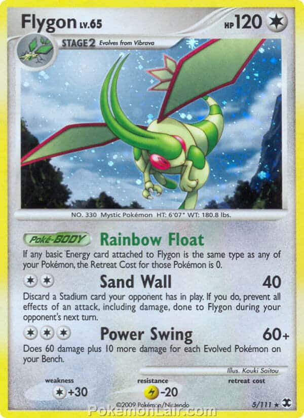 2009 Pokemon Trading Card Game Platinum Rising Rivals Set – 5 Flygon