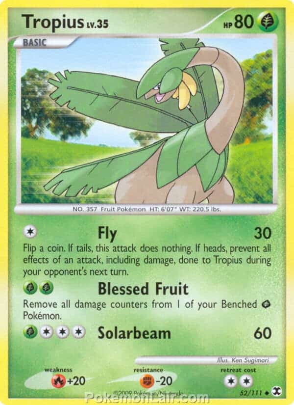 2009 Pokemon Trading Card Game Platinum Rising Rivals Set – 52 Tropius