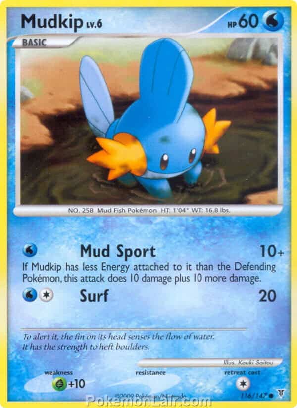 2009 Pokemon Trading Card Game Platinum Supreme Victors Price List – 116 Mudkip