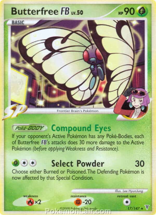 2009 Pokemon Trading Card Game Platinum Supreme Victors Price List – 17 Butterfree FB