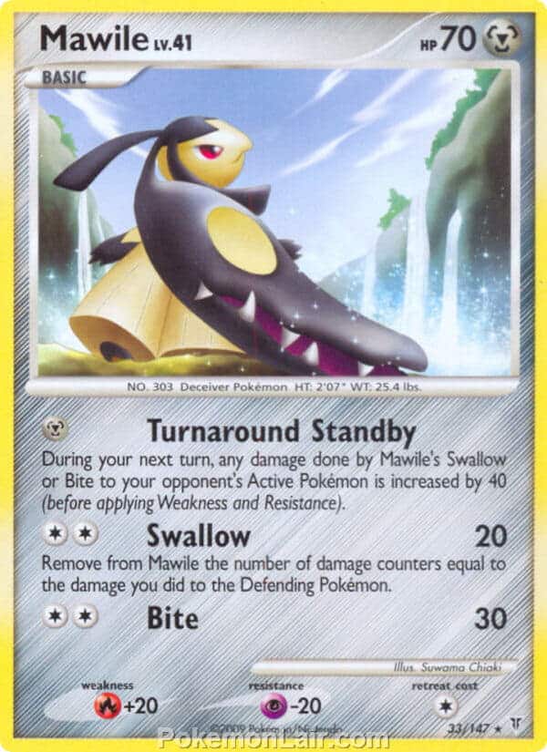 2009 Pokemon Trading Card Game Platinum Supreme Victors Price List – 33 Mawile