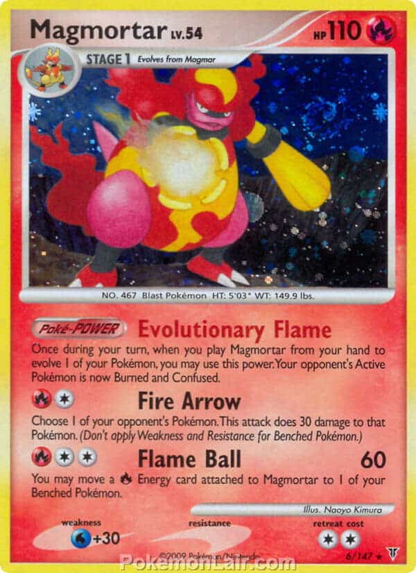 2009 Pokemon Trading Card Game Platinum Supreme Victors Price List – 6 Magmortar