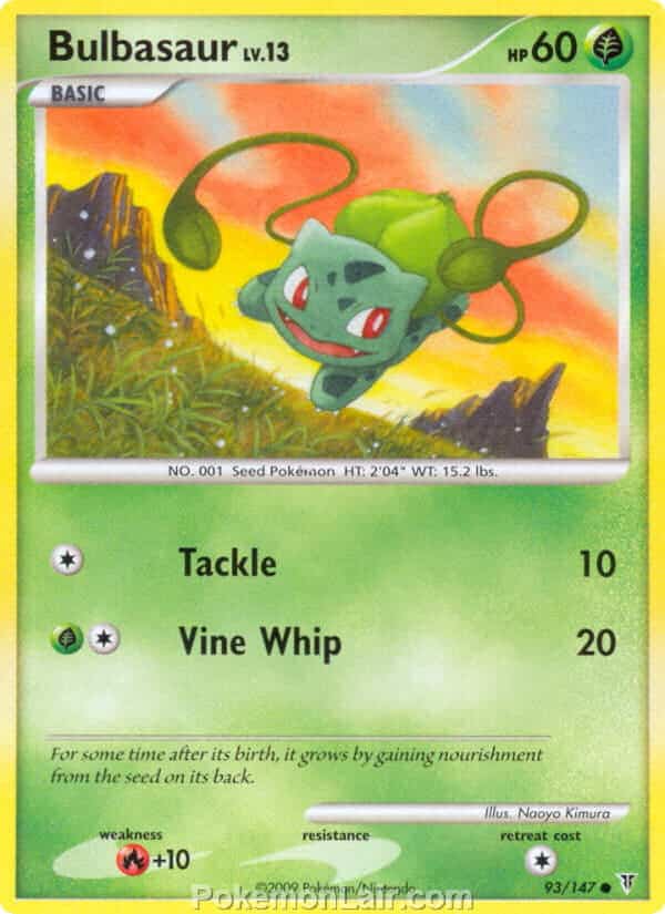 2009 Pokemon Trading Card Game Platinum Supreme Victors Price List – 93 Bulbasaur