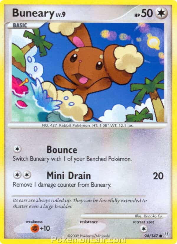 2009 Pokemon Trading Card Game Platinum Supreme Victors Price List – 94 Buneary