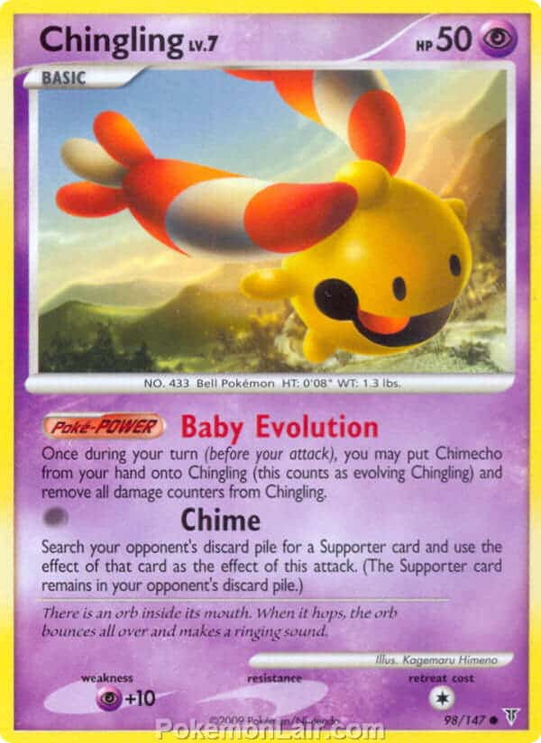 2009 Pokemon Trading Card Game Platinum Supreme Victors Price List – 98 Chingling
