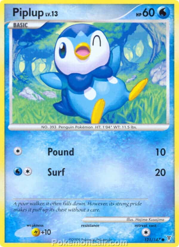 2009 Pokemon Trading Card Game Platinum Supreme Victors Set – 121 Piplup