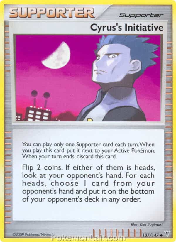 2009 Pokemon Trading Card Game Platinum Supreme Victors Set – 137 Cyruss Initiative