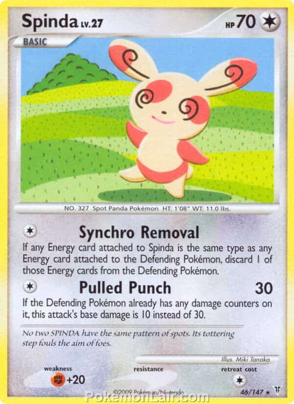 2009 Pokemon Trading Card Game Platinum Supreme Victors Set – 46 Spinda