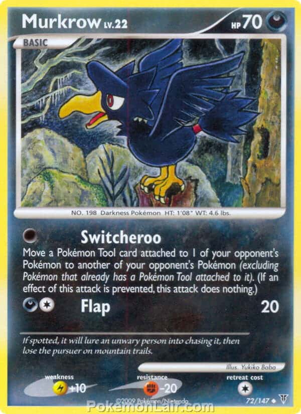 2009 Pokemon Trading Card Game Platinum Supreme Victors Set – 72 Murkrow