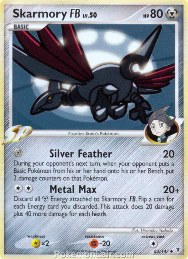 2009 Pokemon Trading Card Game Platinum Supreme Victors Set – 83 Skarmory FB