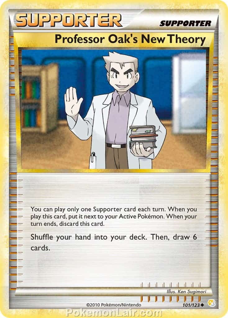 2010 Pokemon Trading Card Game HeartGold SoulSilver Base Price List – 101 Professor Oaks New Theory