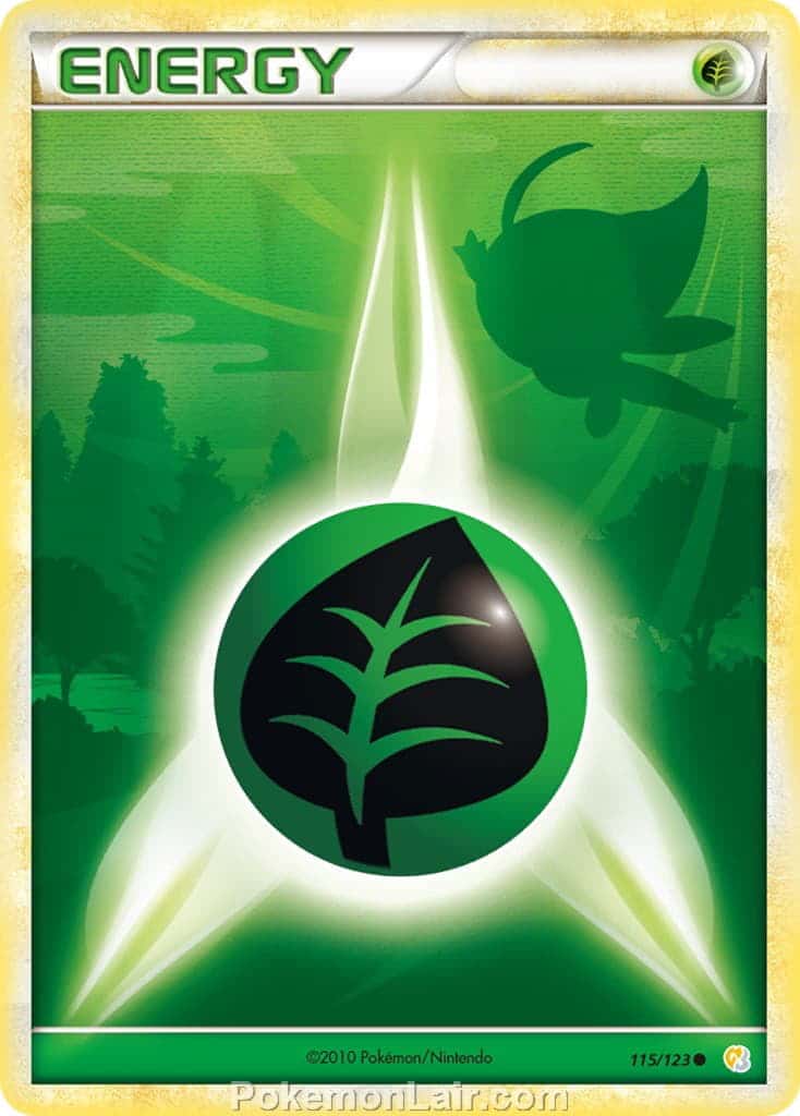 2010 Pokemon Trading Card Game HeartGold SoulSilver Base Price List – 115 Grass Energy