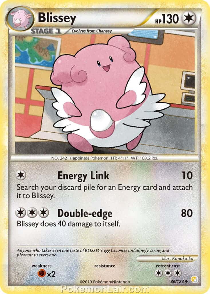 2010 Pokemon Trading Card Game HeartGold SoulSilver Base Price List – 36 Blissey