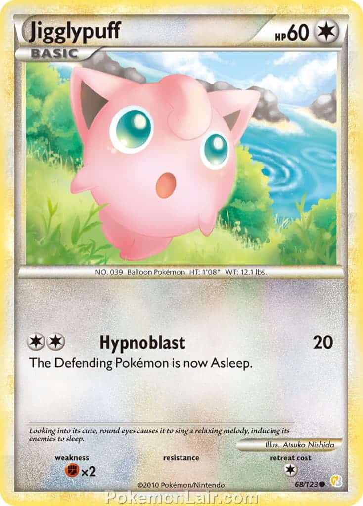 2010 Pokemon Trading Card Game HeartGold SoulSilver Base Price List – 68 Jigglypuff