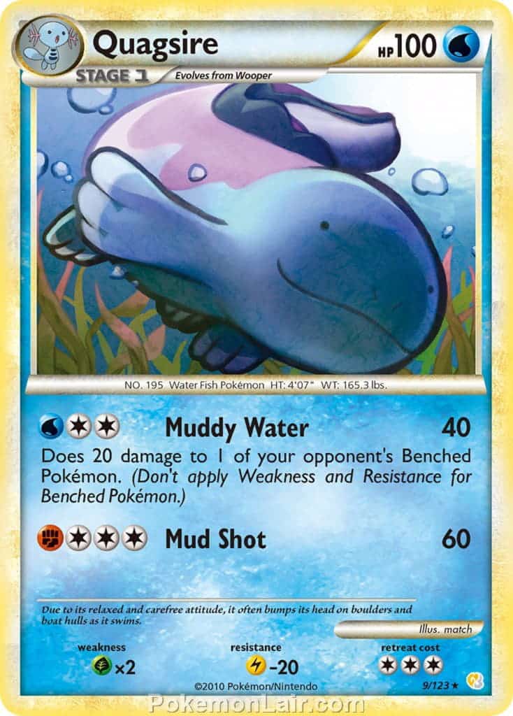 2010 Pokemon Trading Card Game HeartGold SoulSilver Base Price List – 9 Quagsire